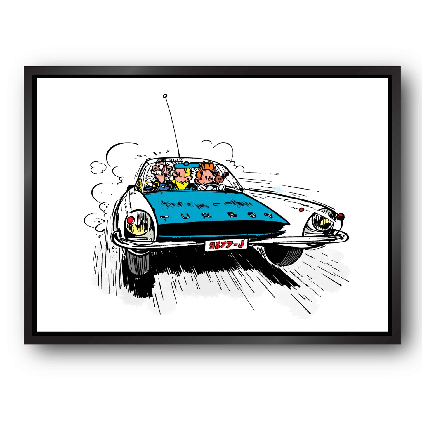 Tableau Spirou 7 En voiture !