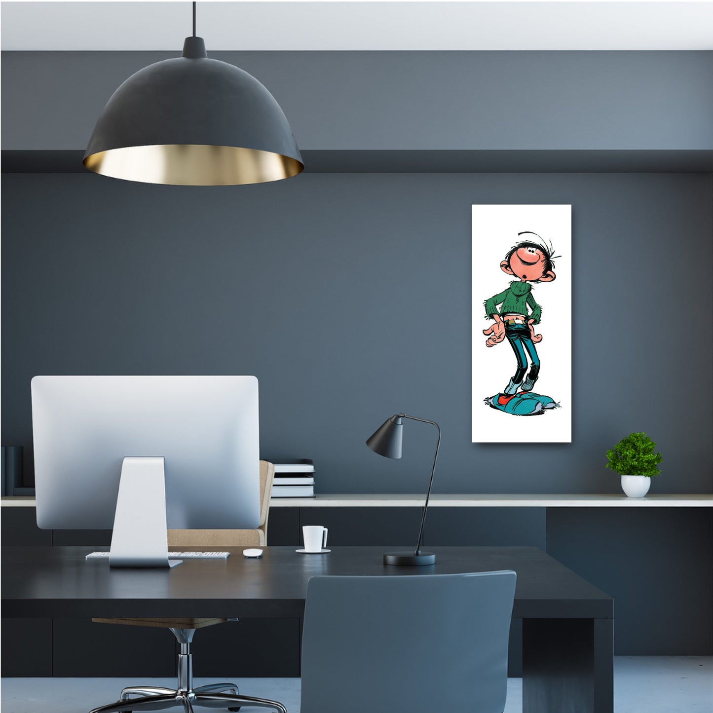 Tableau Gaston Lagaffe 2 Seul