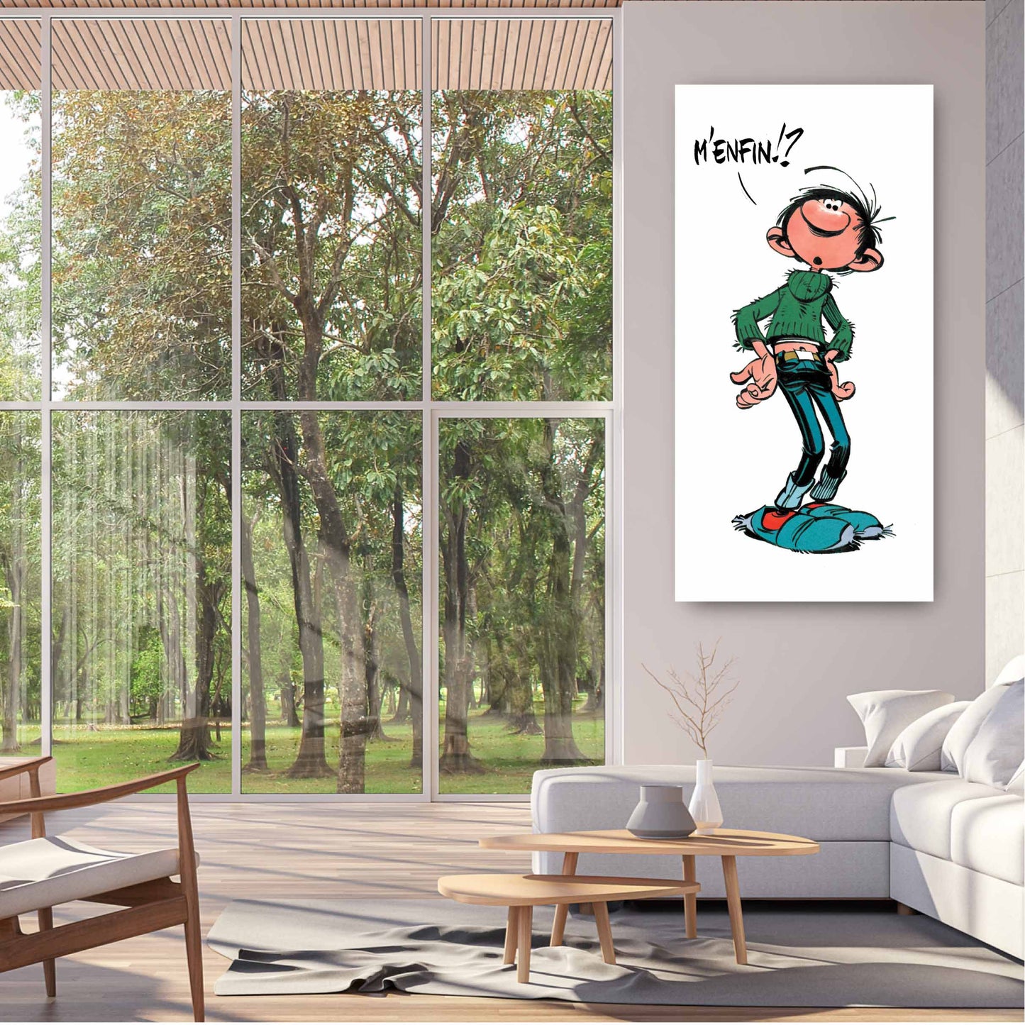 Tableau Gaston Lagaffe 1 M'enfin