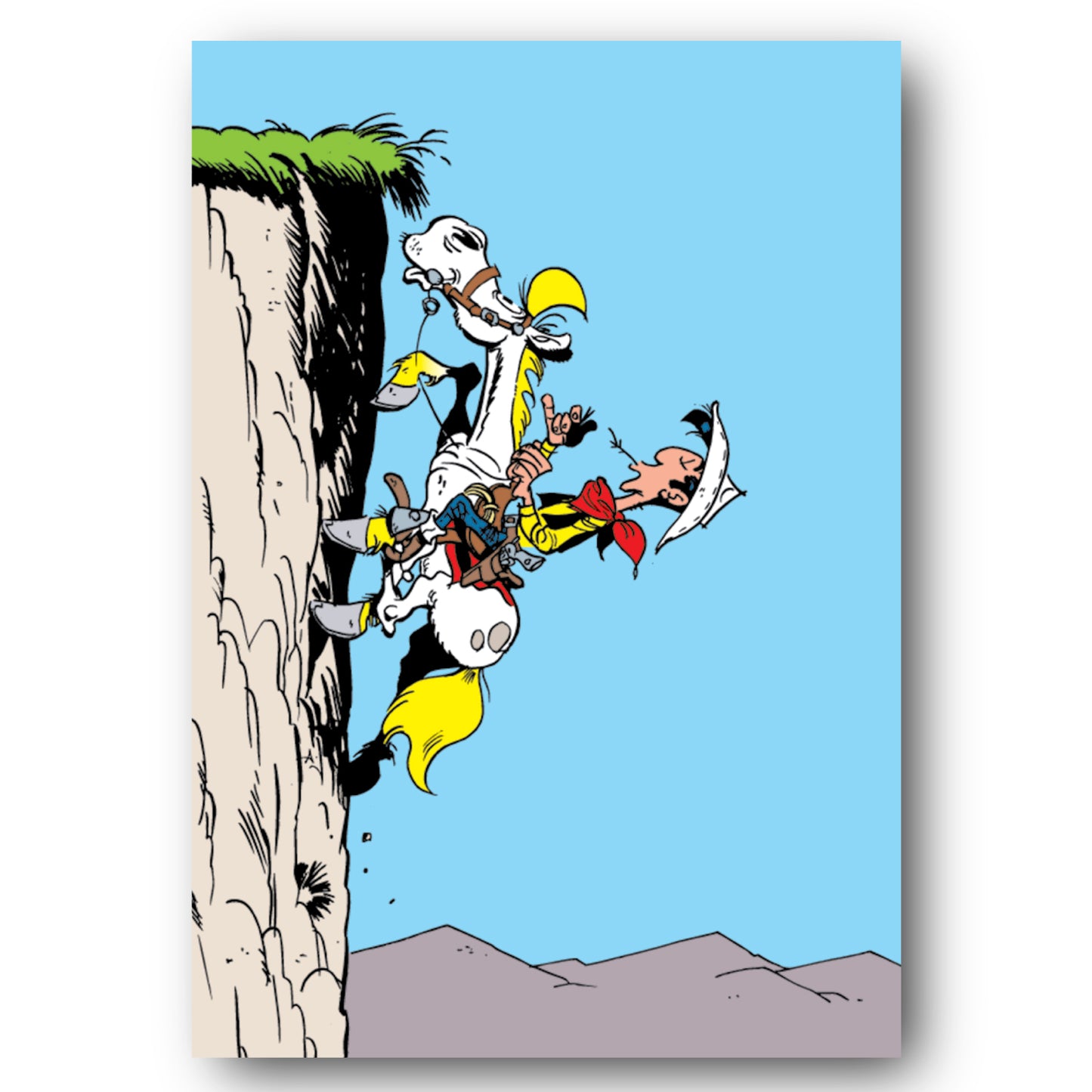 Tableau Lucky Luke 11 Grimpe falaise