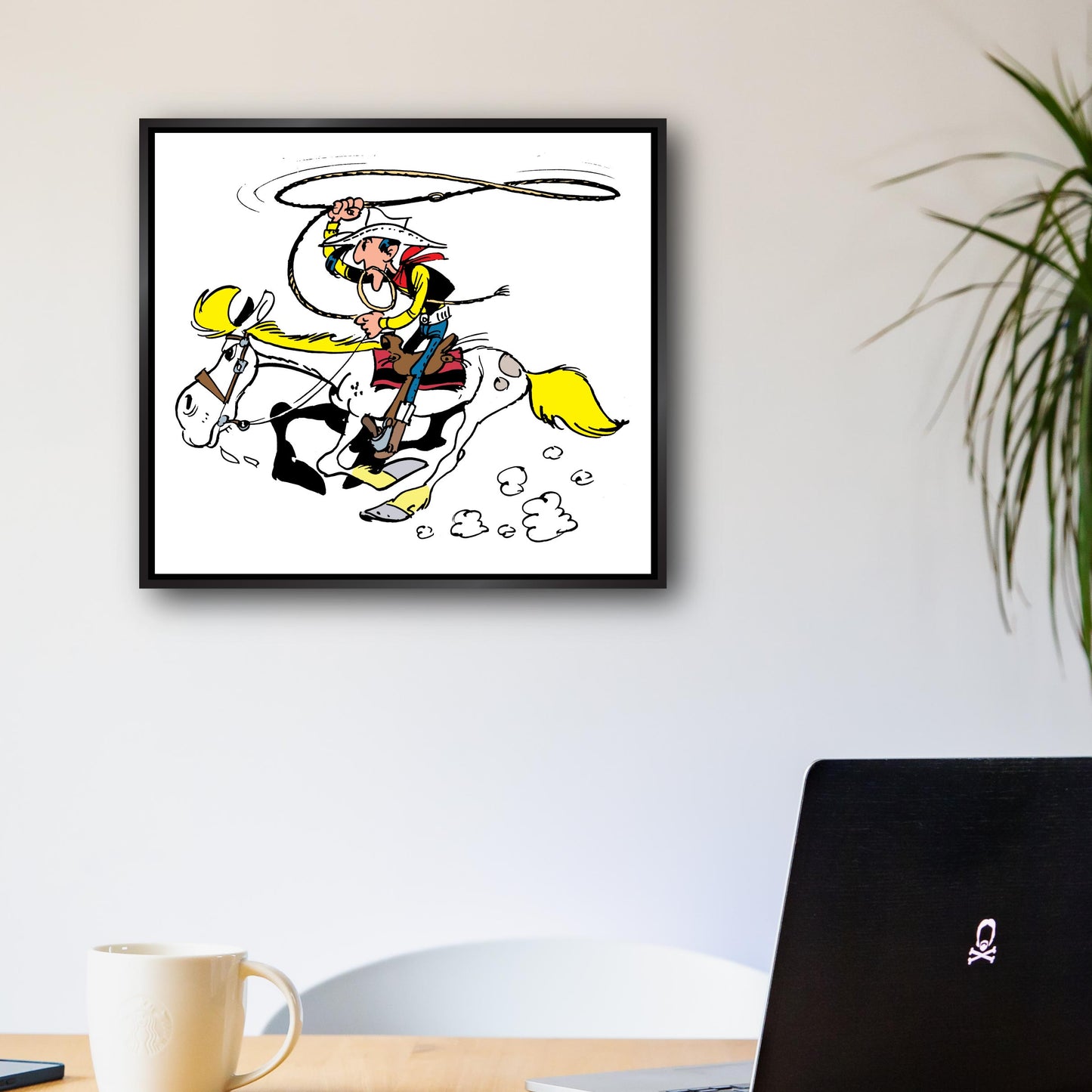 Tableau Lucky Luke 9 Au galop