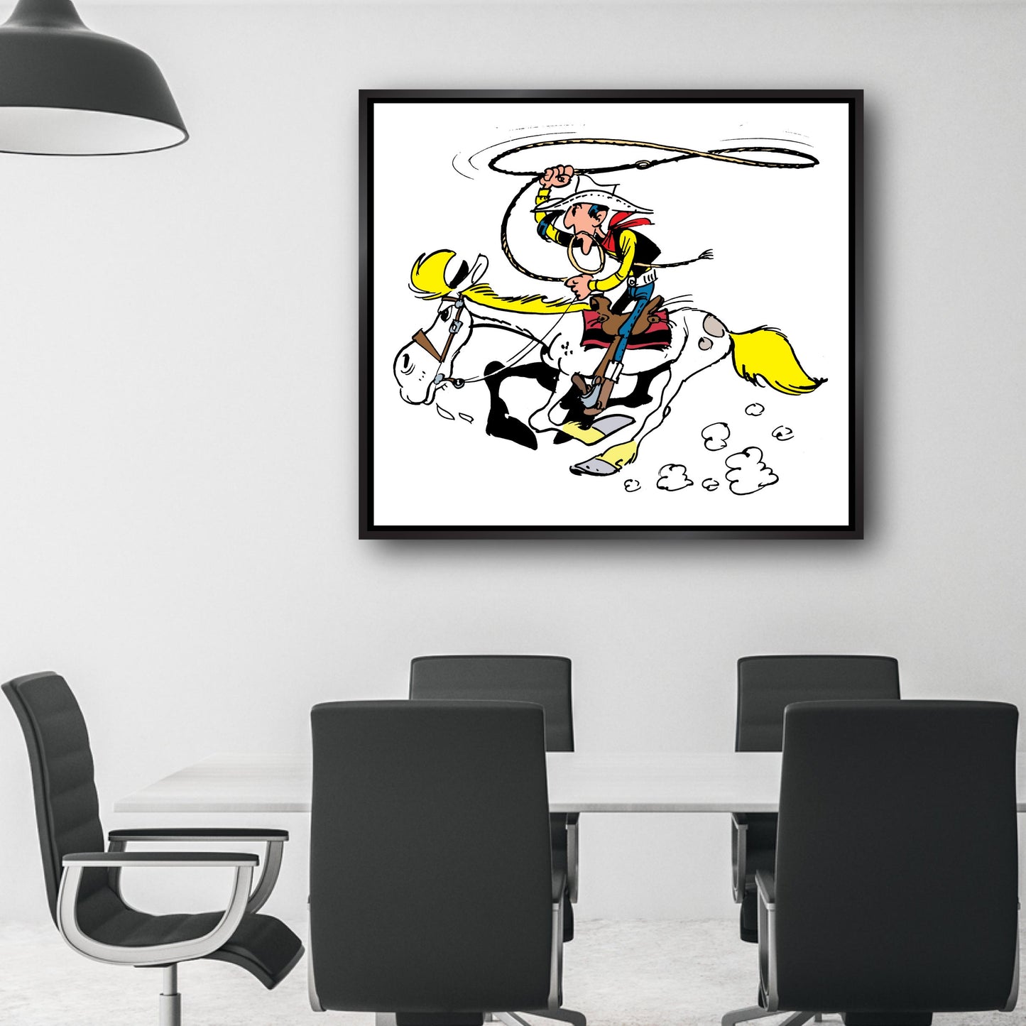 Tableau Lucky Luke 9 Au galop