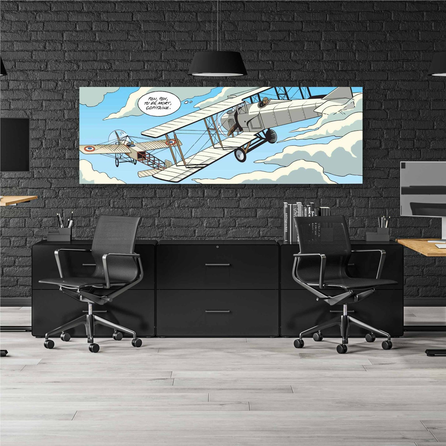 Tableau La fortune des Winczlav 5 Poursuite d' avions