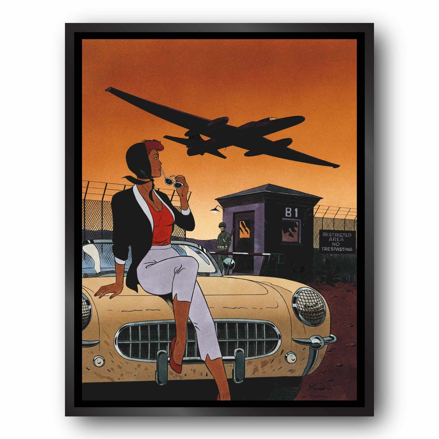 Tableau Pin up 3 L'aéroport