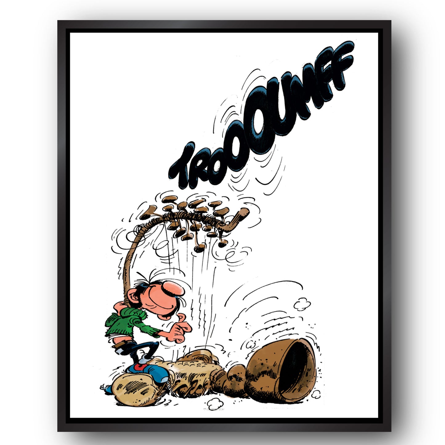 Tableau Gaston Lagaffe 13 Le Gaffophone