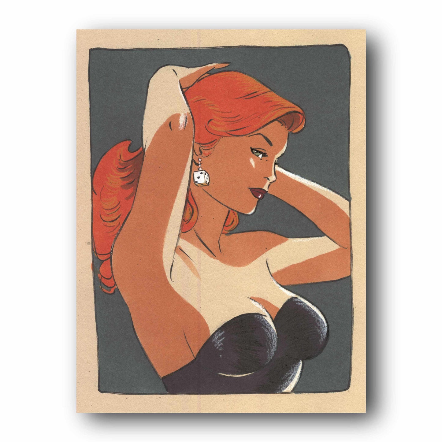 Tableau Pin up 8 La coiffeuse