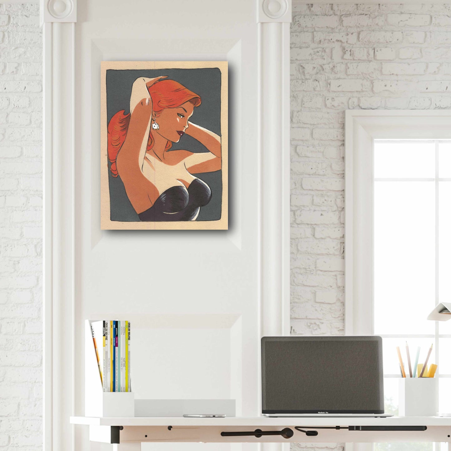 Tableau Pin up 8 La coiffeuse