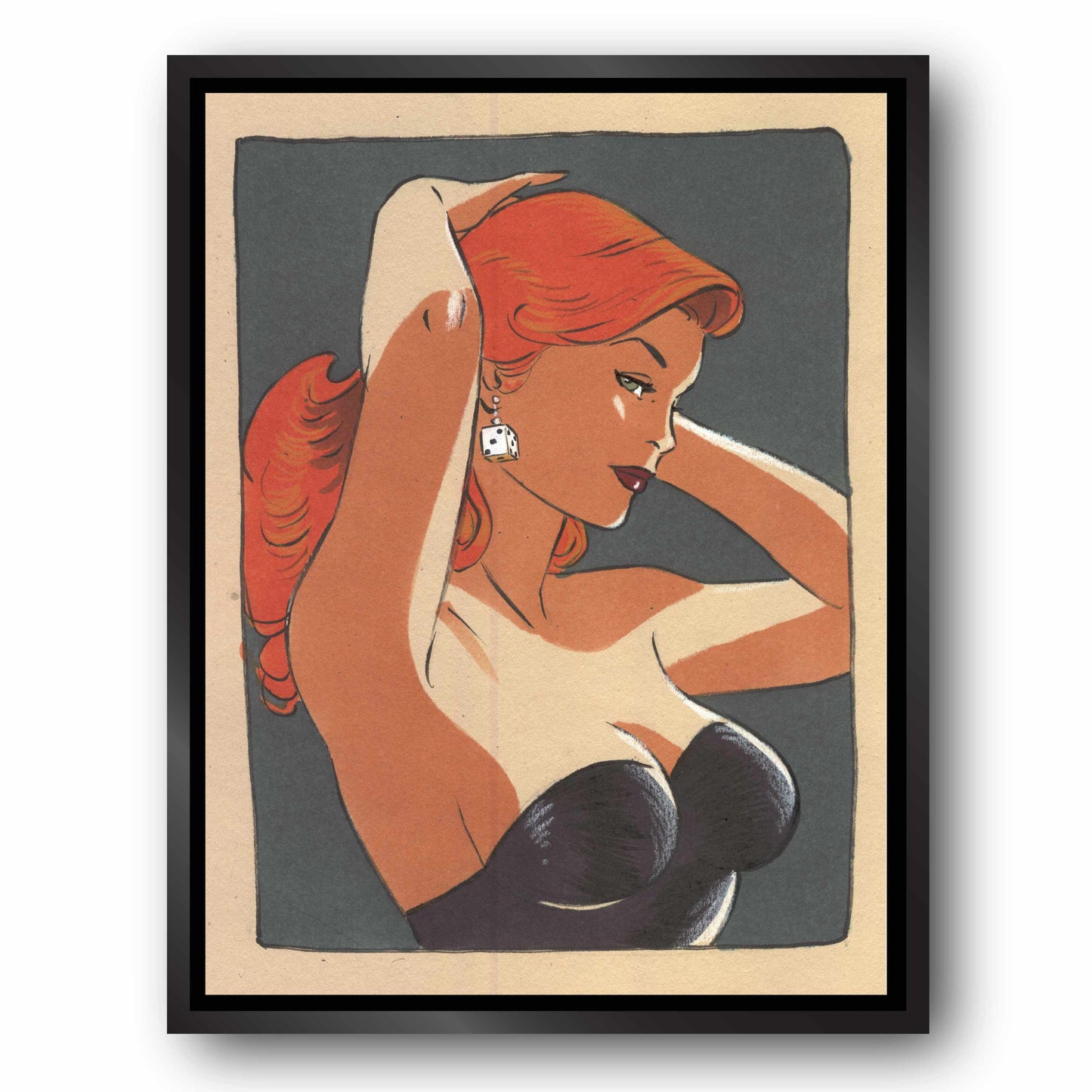 Tableau Pin up 8 La coiffeuse
