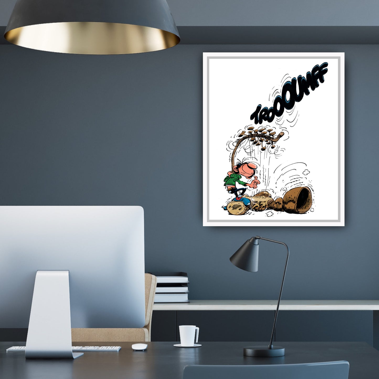 Tableau Gaston Lagaffe 13 Le Gaffophone