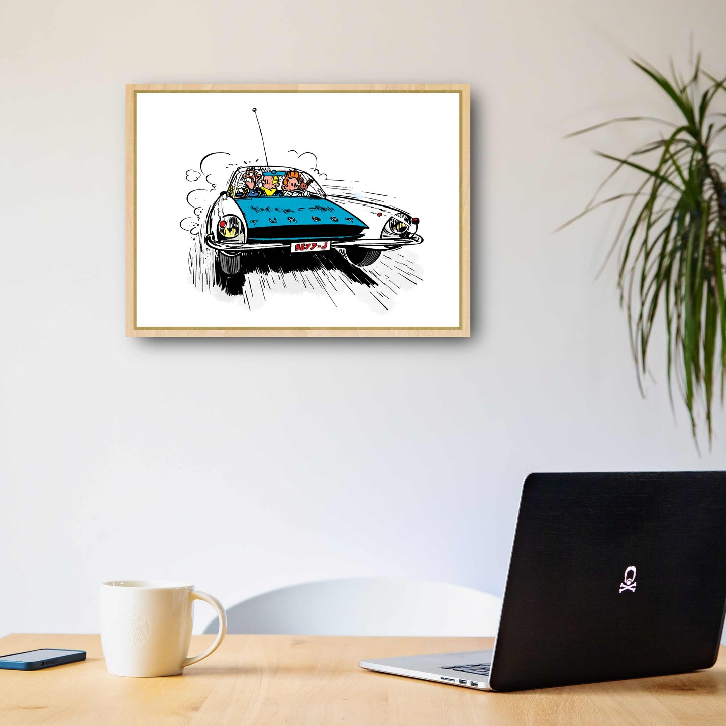 Tableau Spirou 7 En voiture !
