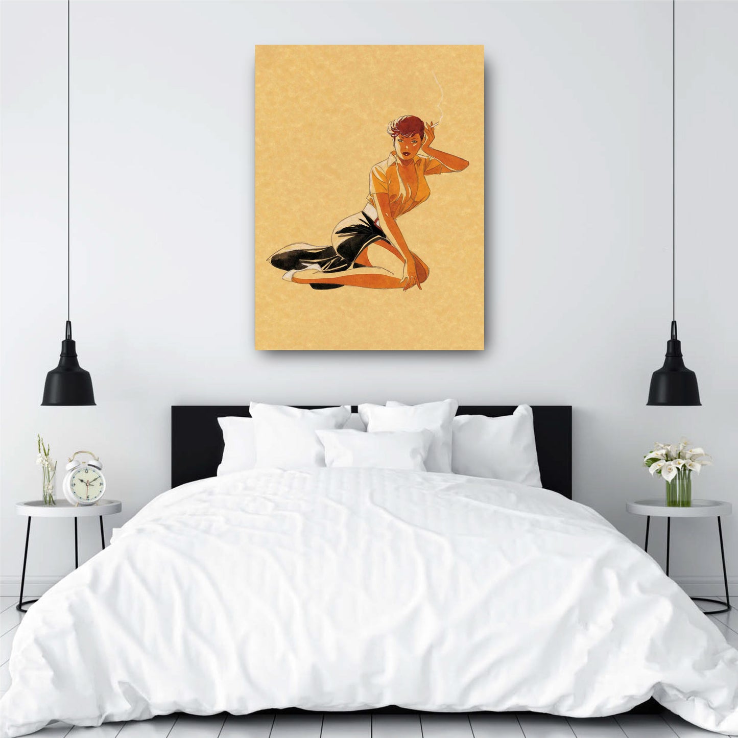 Tableau Pin up 4 L'attente