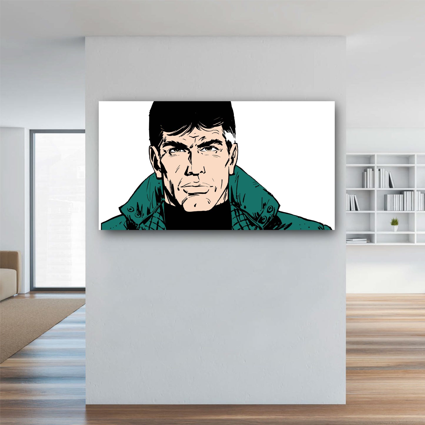 Tableau XIII 5 XIII Portrait sur fond blanc