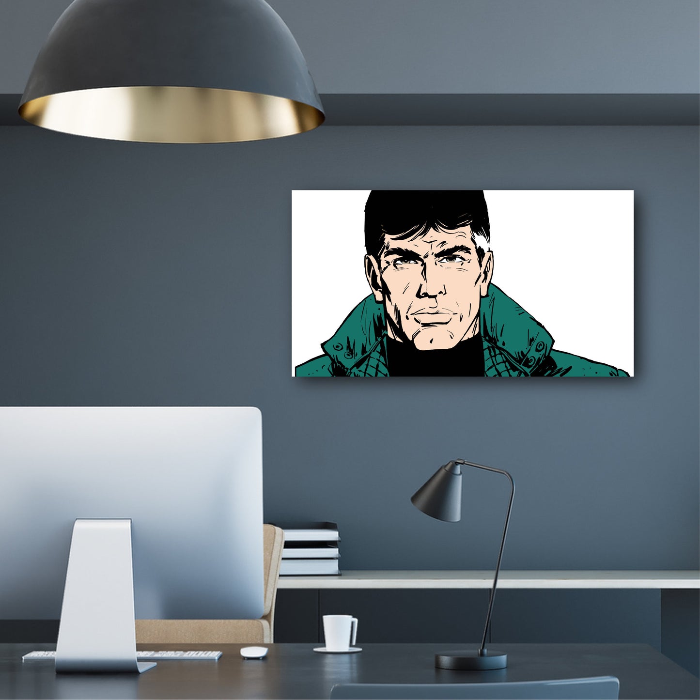 Tableau XIII 5 XIII Portrait sur fond blanc