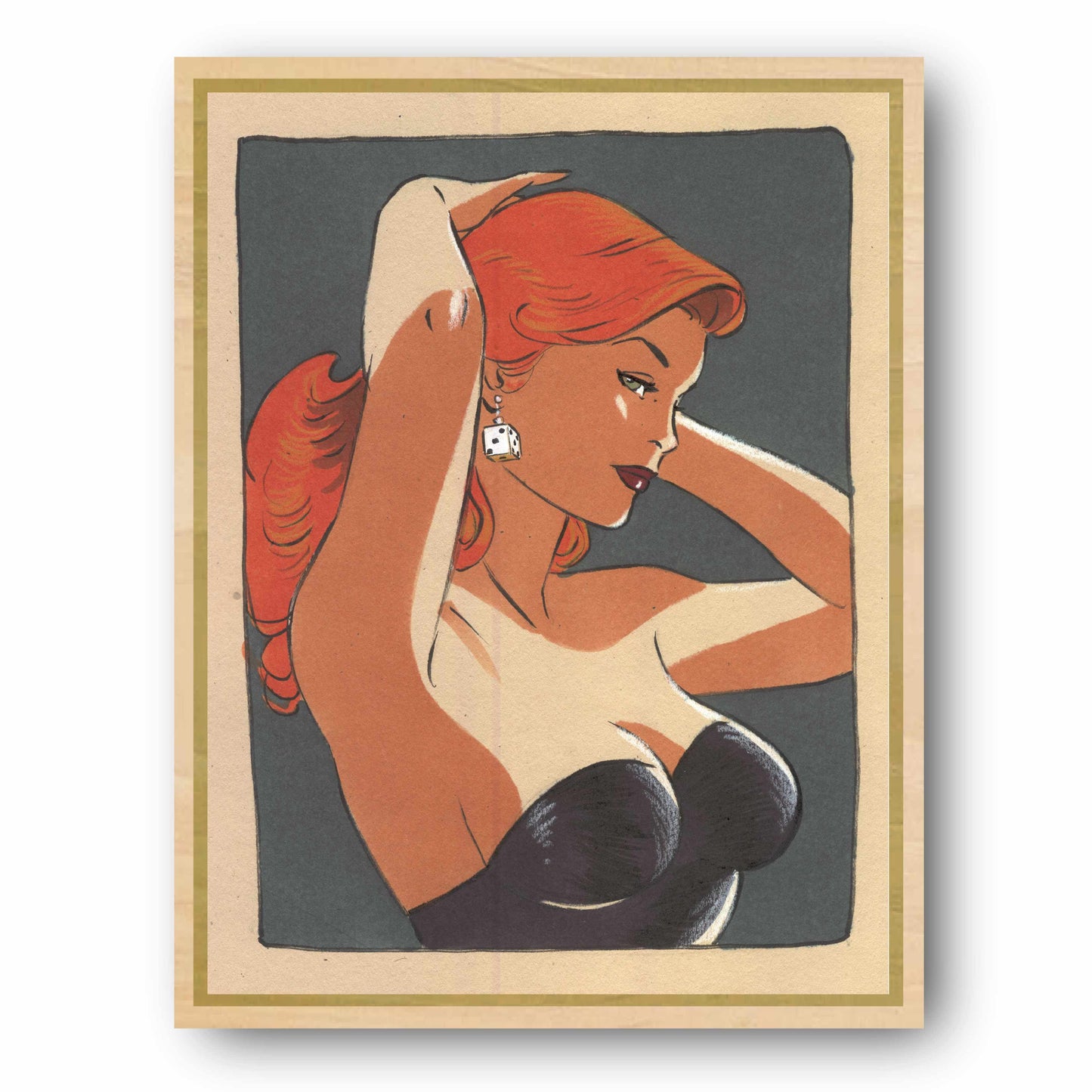 Tableau Pin up 8 La coiffeuse
