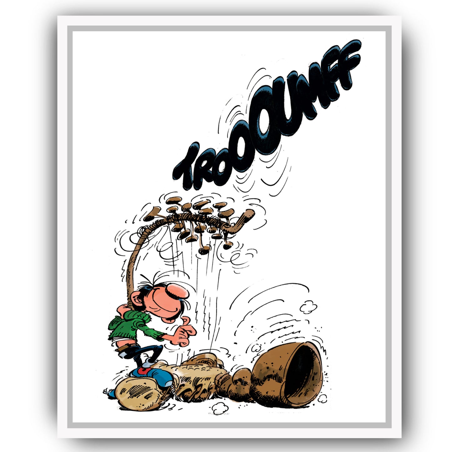 Tableau Gaston Lagaffe 13 Le Gaffophone