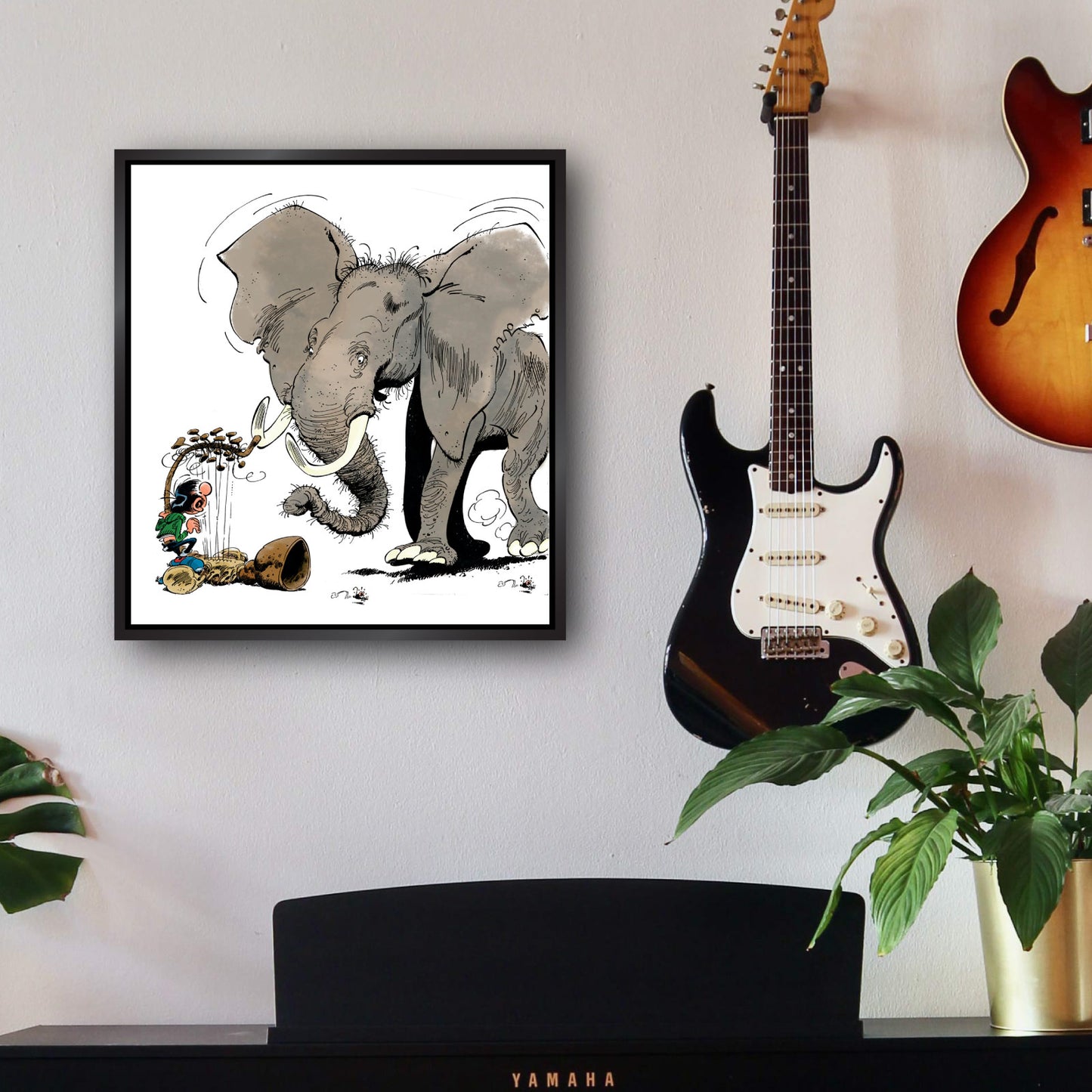 Tableau Gaston Lagaffe 14 Gaston et l'éléphant