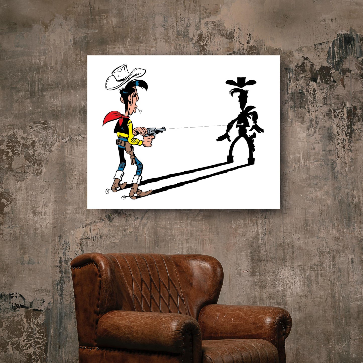 Tableau Lucky Luke 2 L'homme qui tire plus vite...