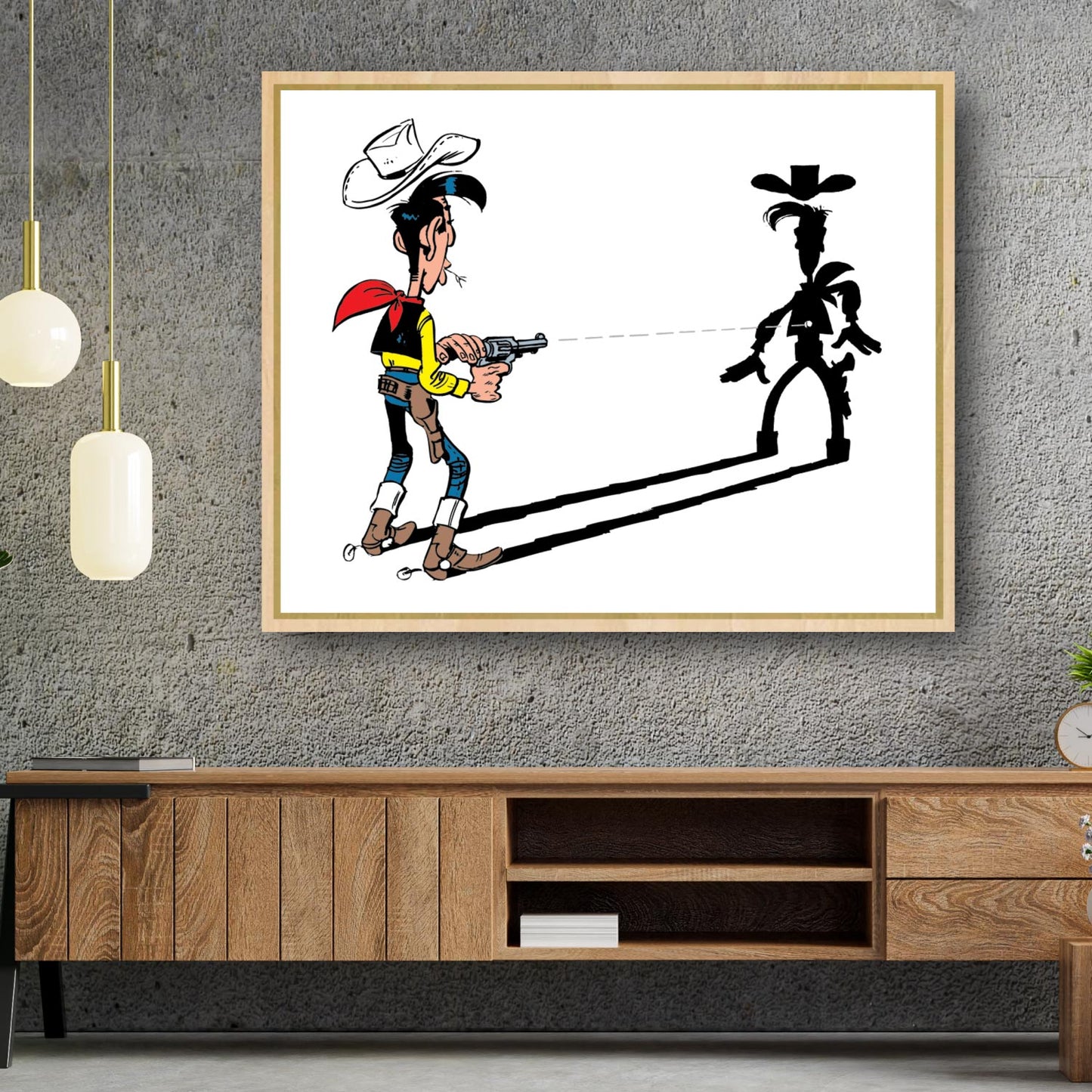 Tableau Lucky Luke 2 L'homme qui tire plus vite...