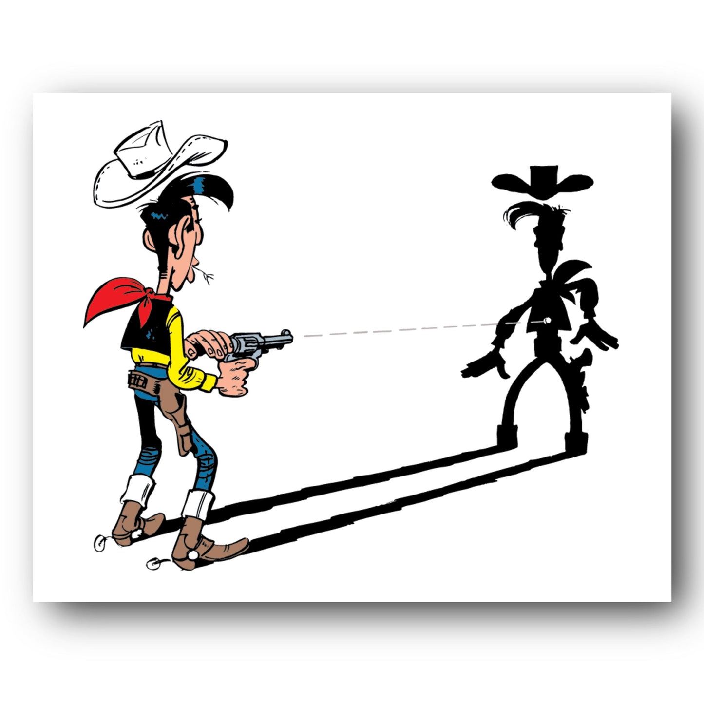 Tableau Lucky Luke 2 L'homme qui tire plus vite...