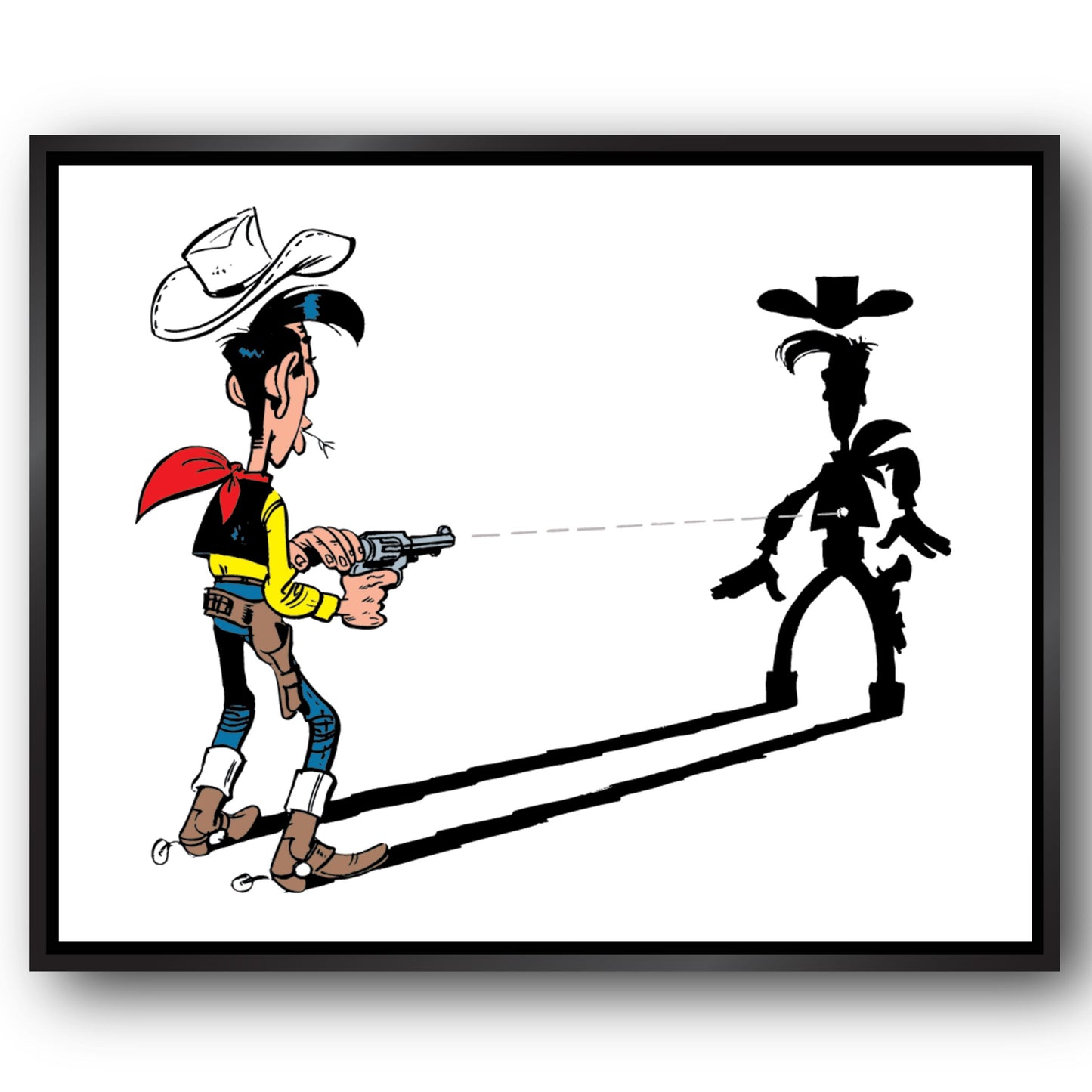 Tableau Lucky Luke 2 L'homme qui tire plus vite...