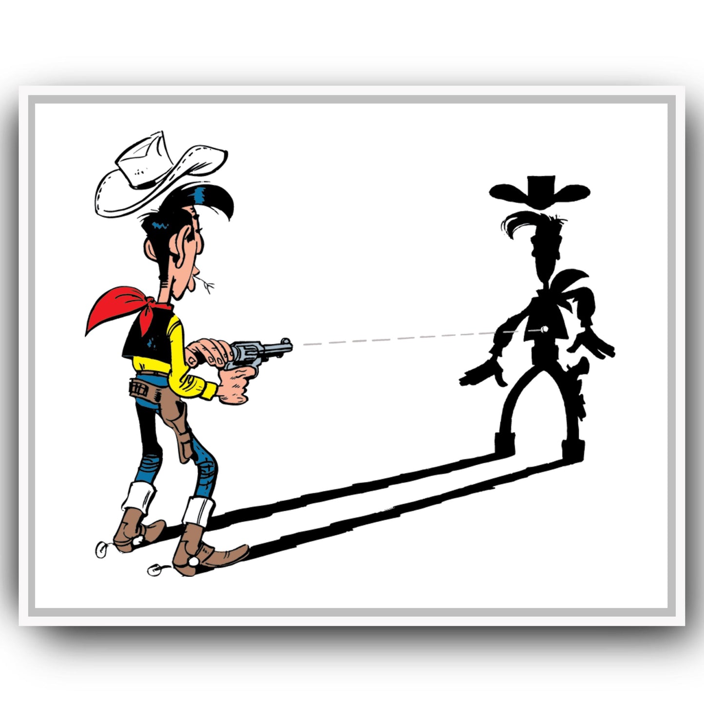 Tableau Lucky Luke 2 L'homme qui tire plus vite...