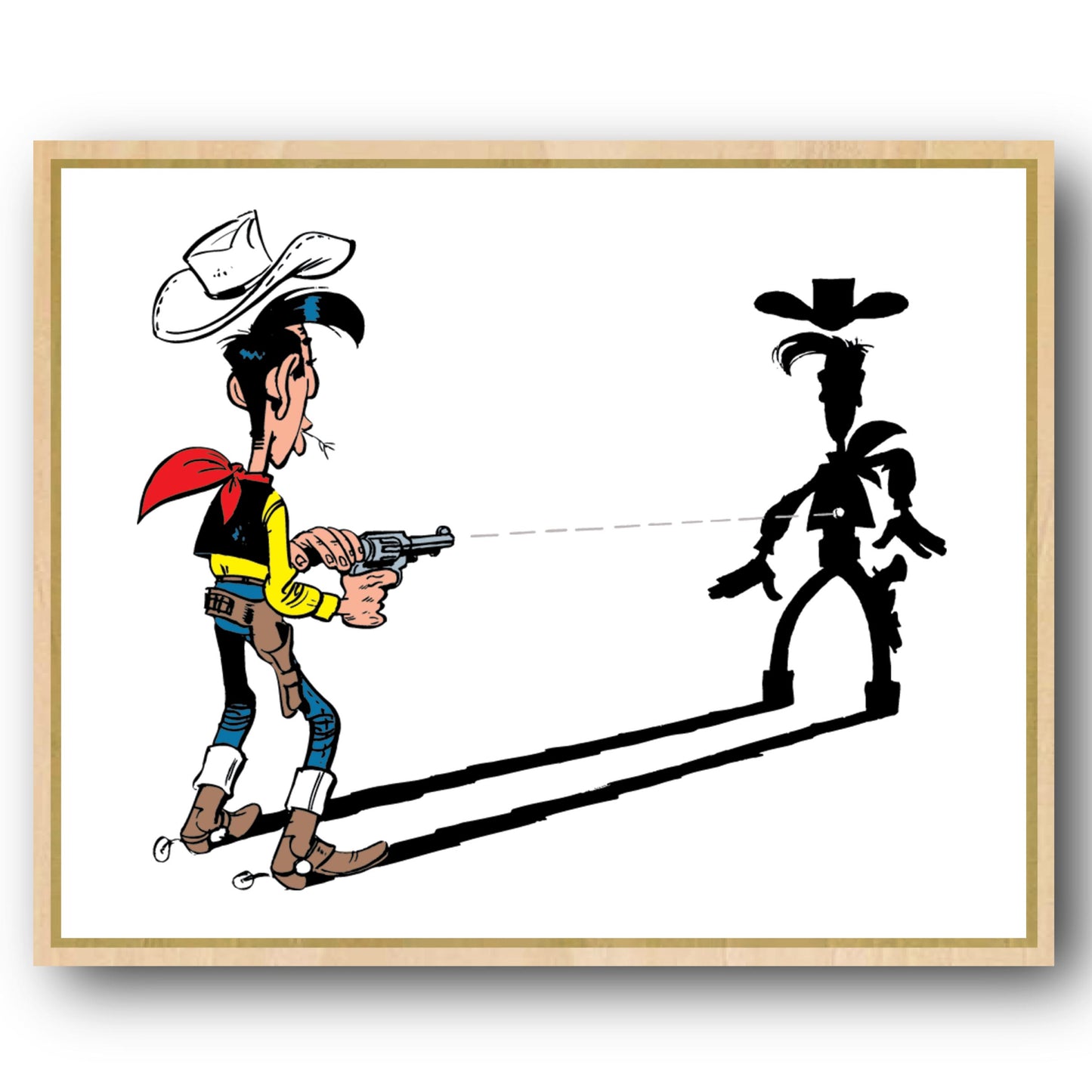Tableau Lucky Luke 2 L'homme qui tire plus vite...