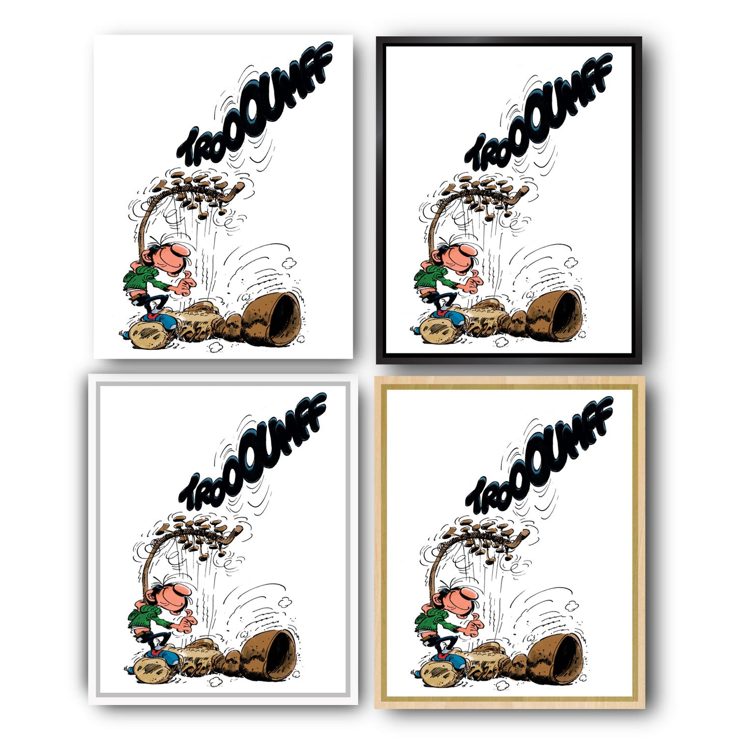 Tableau Gaston Lagaffe 13 Le Gaffophone