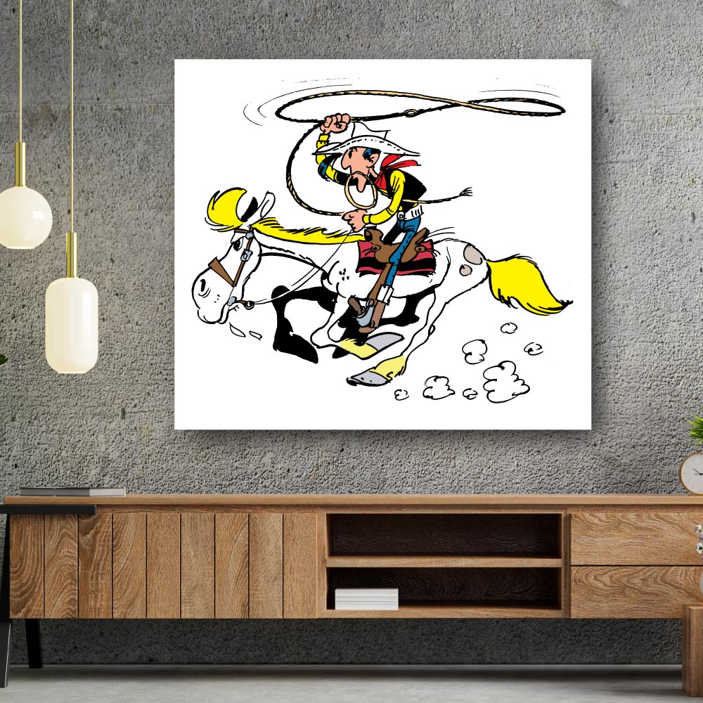Tableau Lucky Luke 9 Au galop