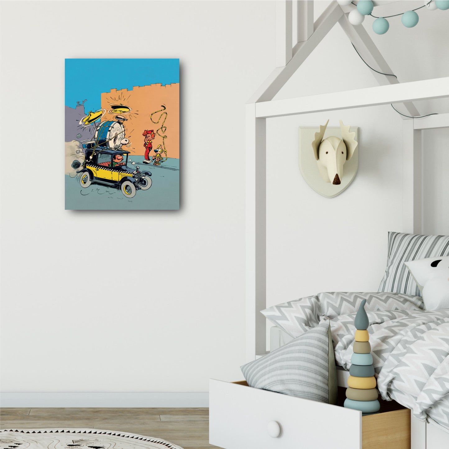 Tableau Spirou 6 Spirou et la voiture de Gaston