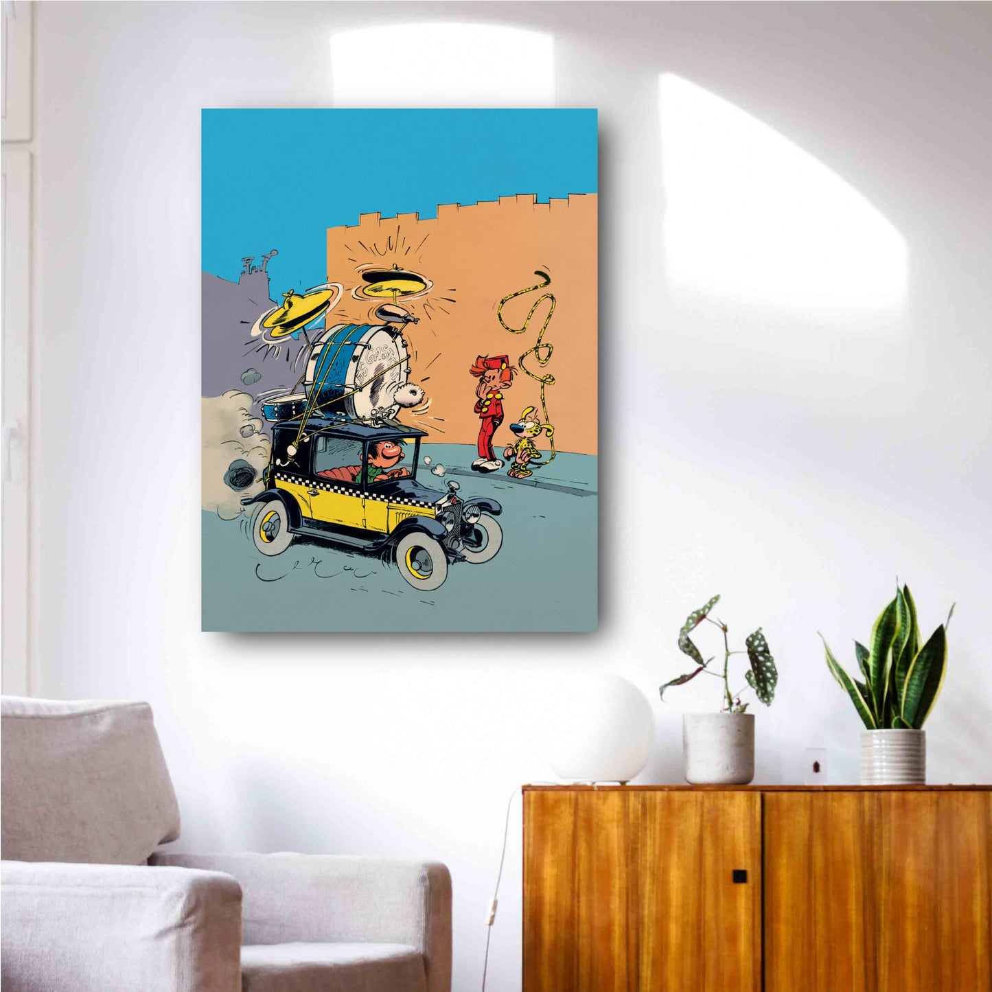 Tableau Spirou 6 Spirou et la voiture de Gaston