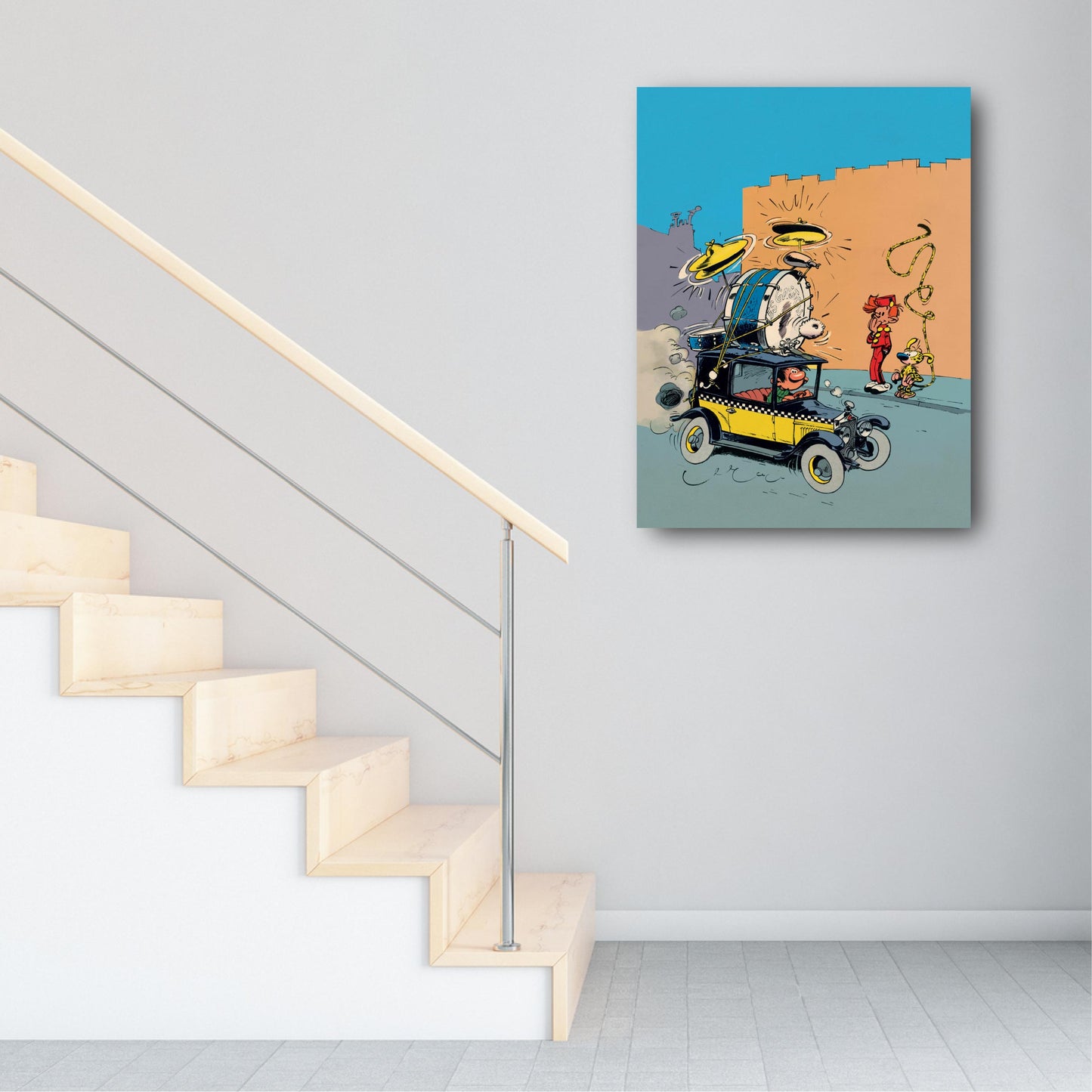 Tableau Spirou 6 Spirou et la voiture de Gaston