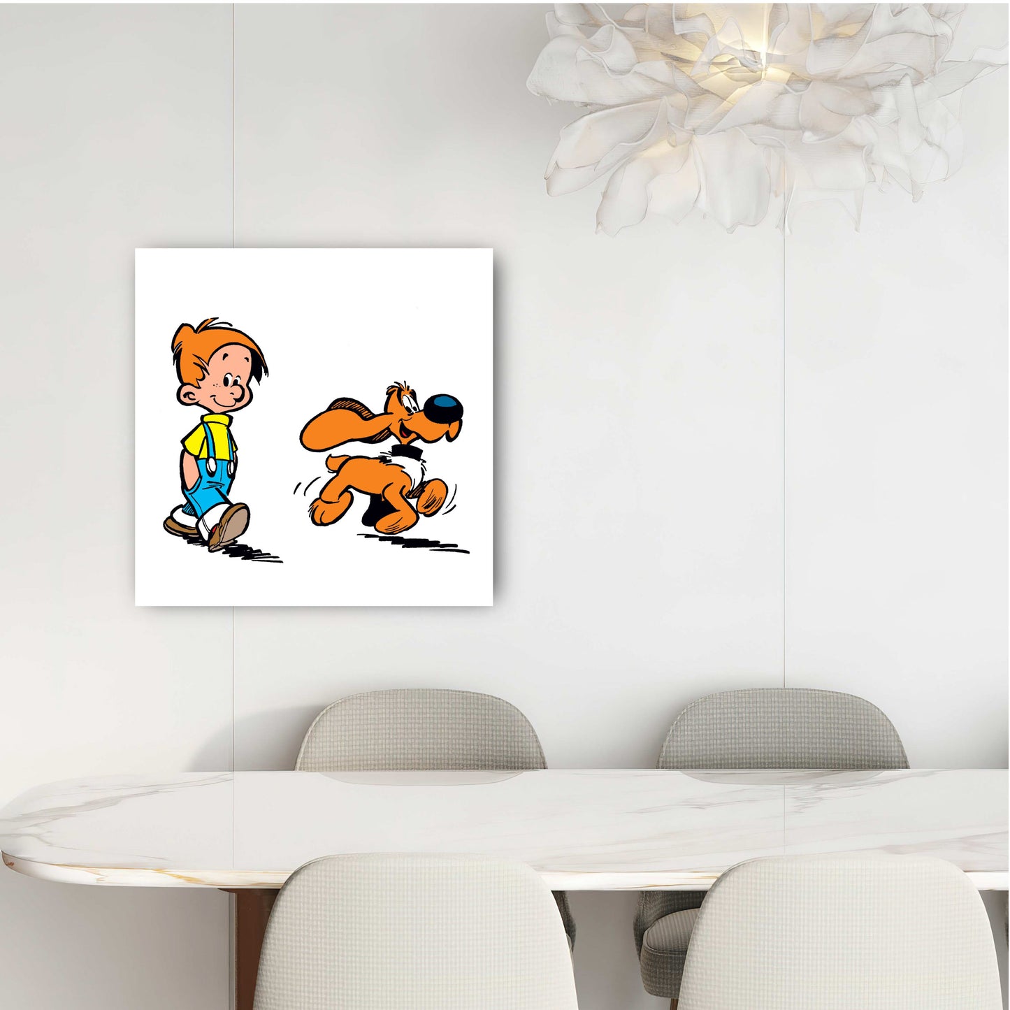 Tableau Boule et bill 5 La promenade