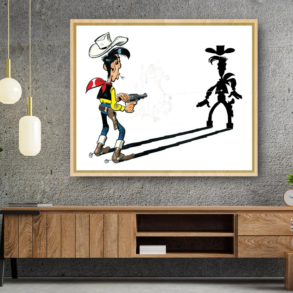 Tableau Lucky Luke 2 L'homme qui tire plus vite...