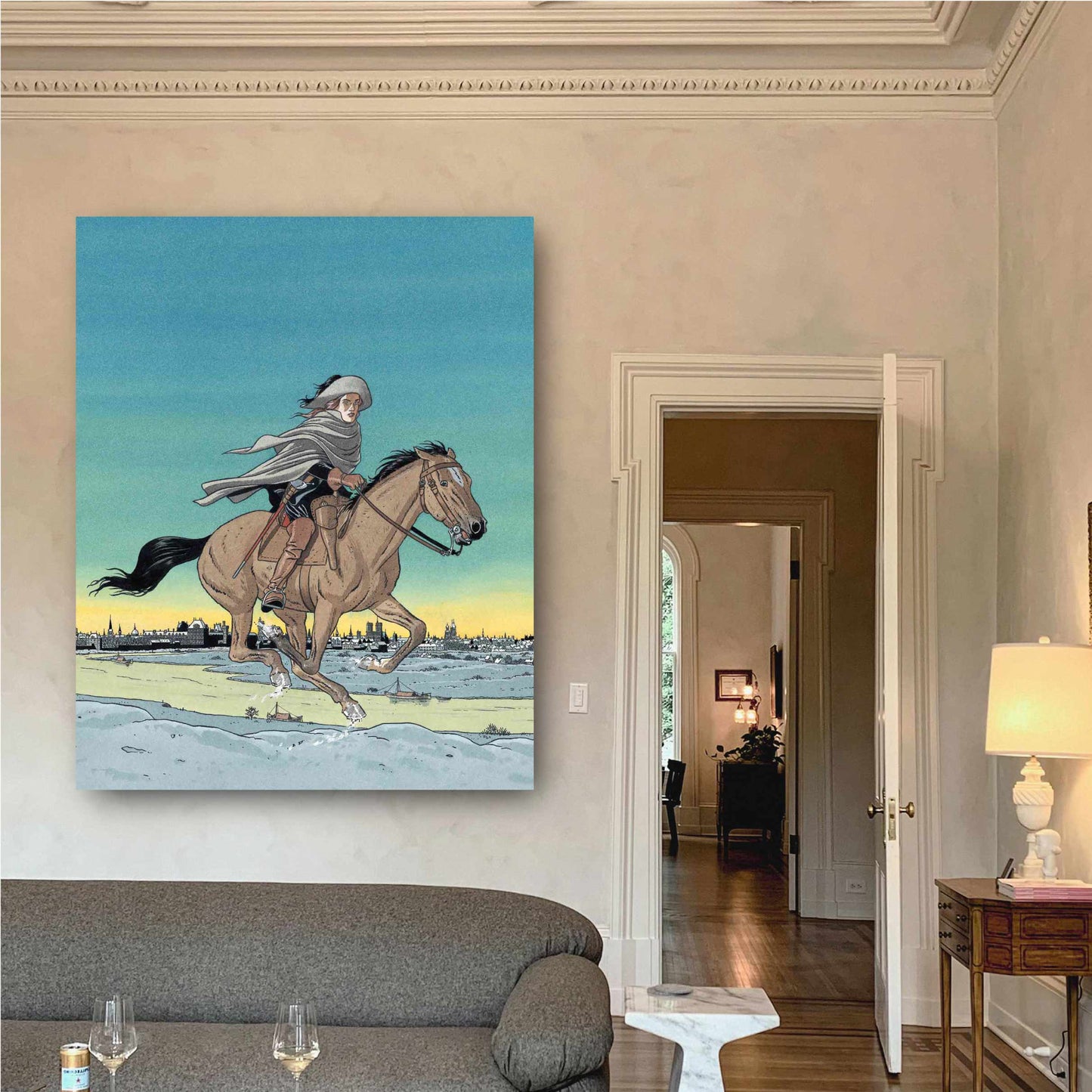 Tableau Les 7 vies de l'épervier 2 - Cheval au galop 1