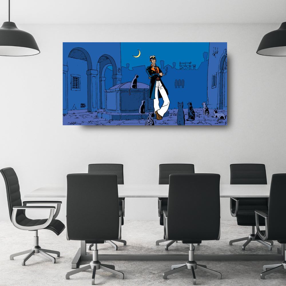 Tableau Corto Maltese 3 Corto et les chats