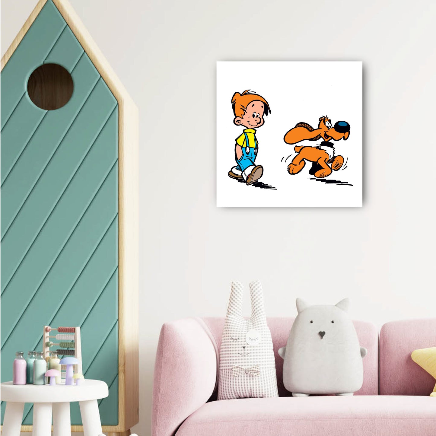 Tableau Boule et bill 5 La promenade
