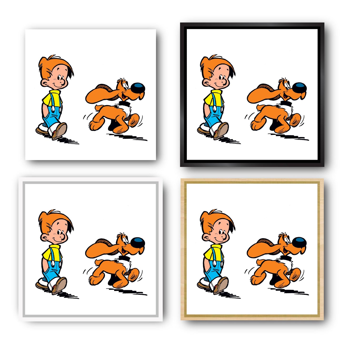 Tableau Boule et bill 5 La promenade