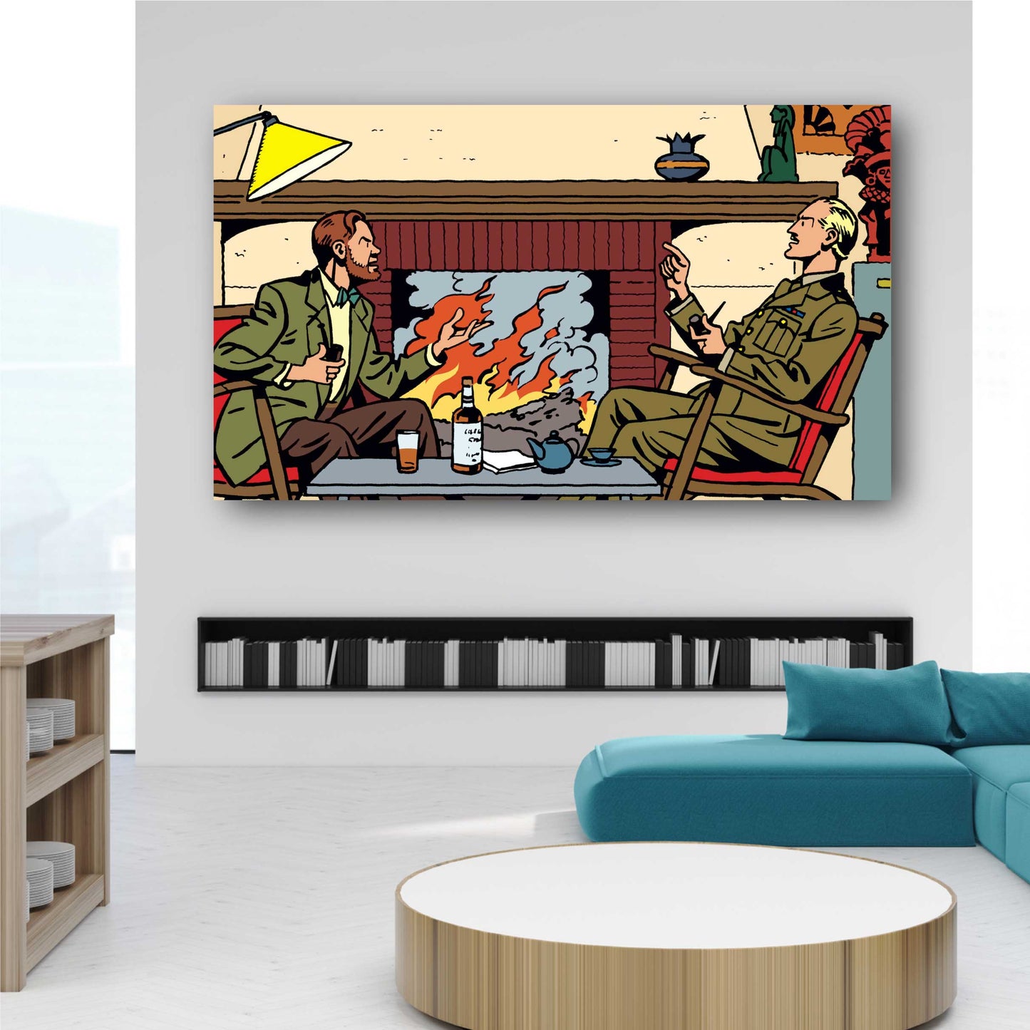 Tableau Blake et Mortimer 6 Cheminee