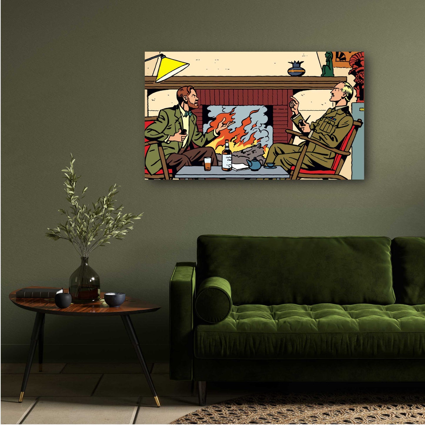 Tableau Blake et Mortimer 6 Cheminee