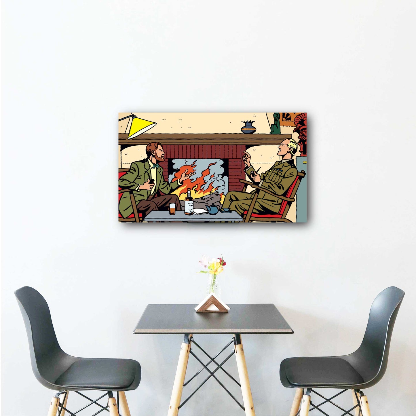 Tableau Blake et Mortimer 6 Cheminee