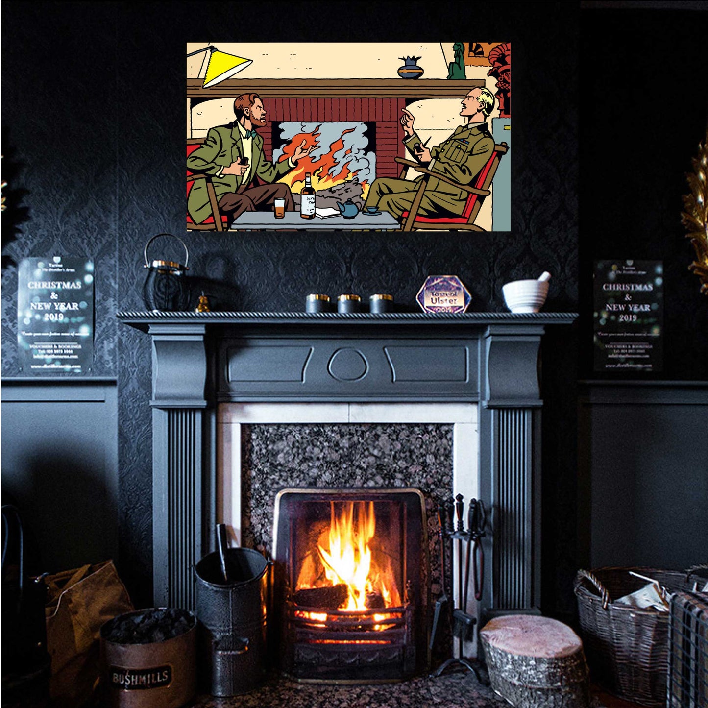 Tableau Blake et Mortimer 6 Cheminee