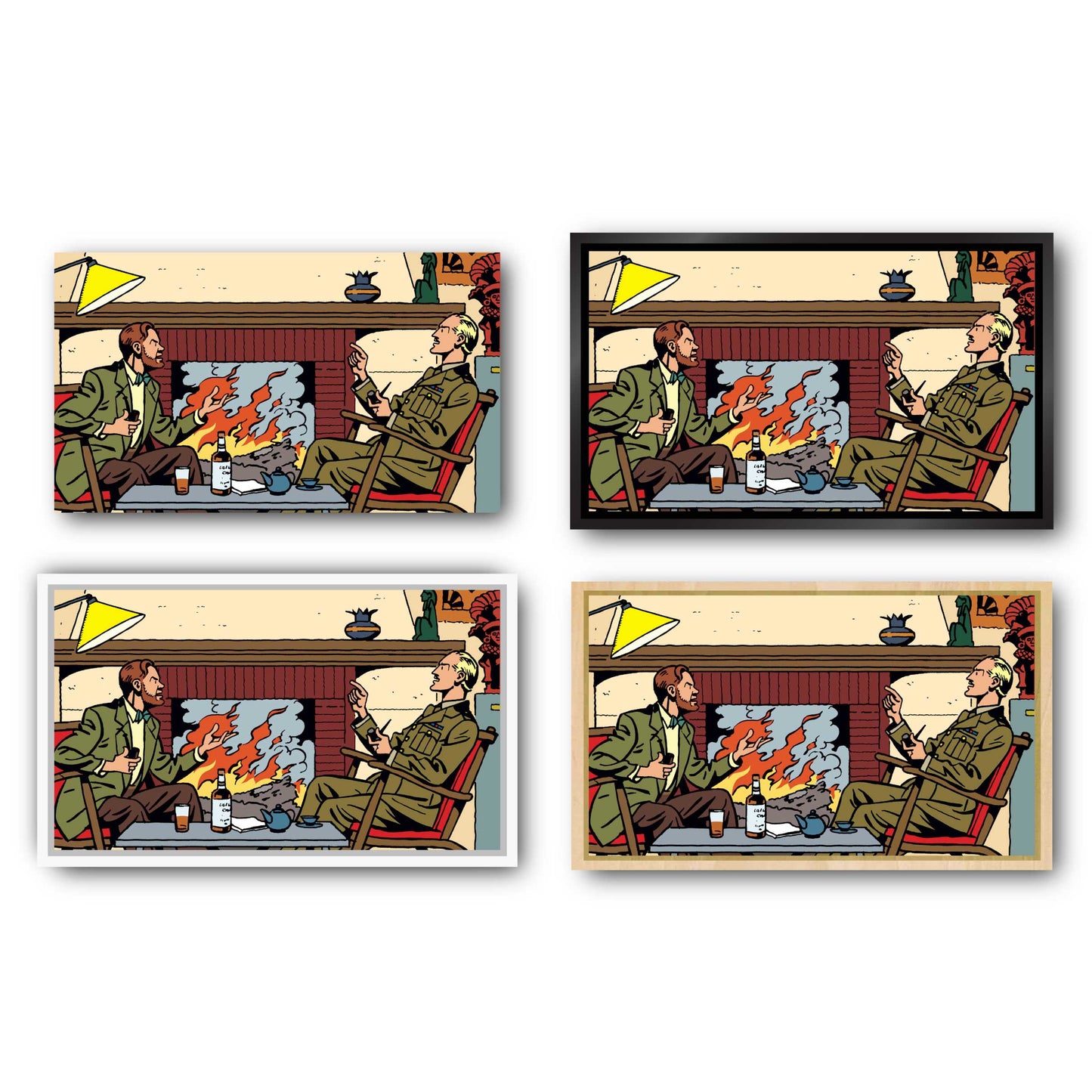 Tableau Blake et Mortimer 6 Cheminee