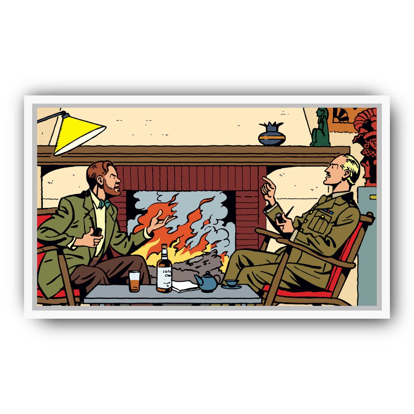 Tableau Blake et Mortimer 6 Cheminee