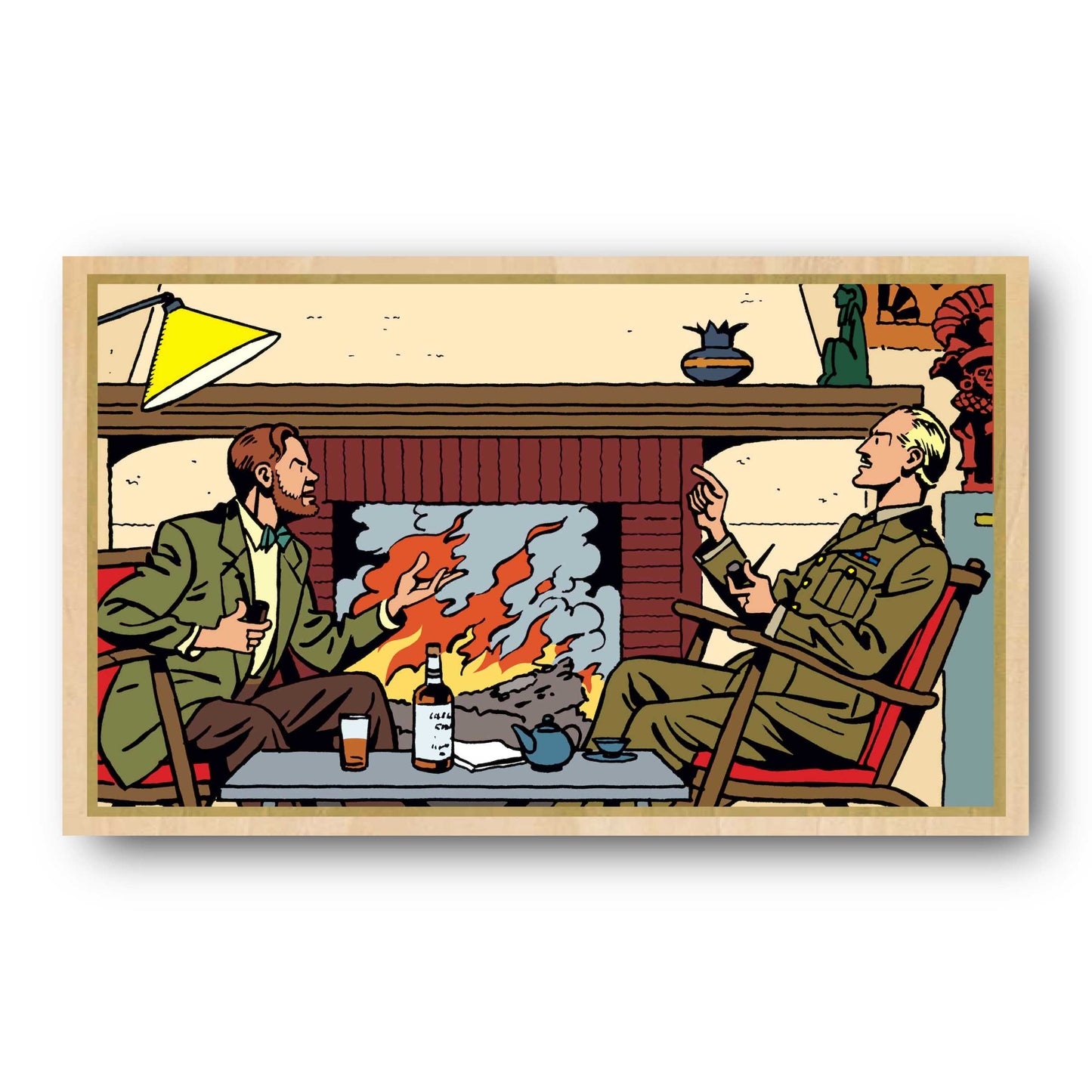 Tableau Blake et Mortimer 6 Cheminee