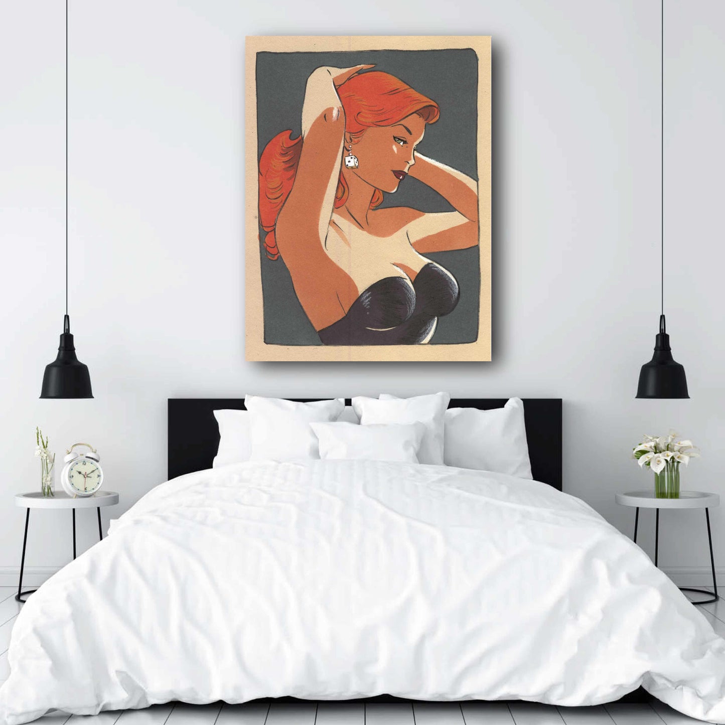 Tableau Pin up 8 La coiffeuse