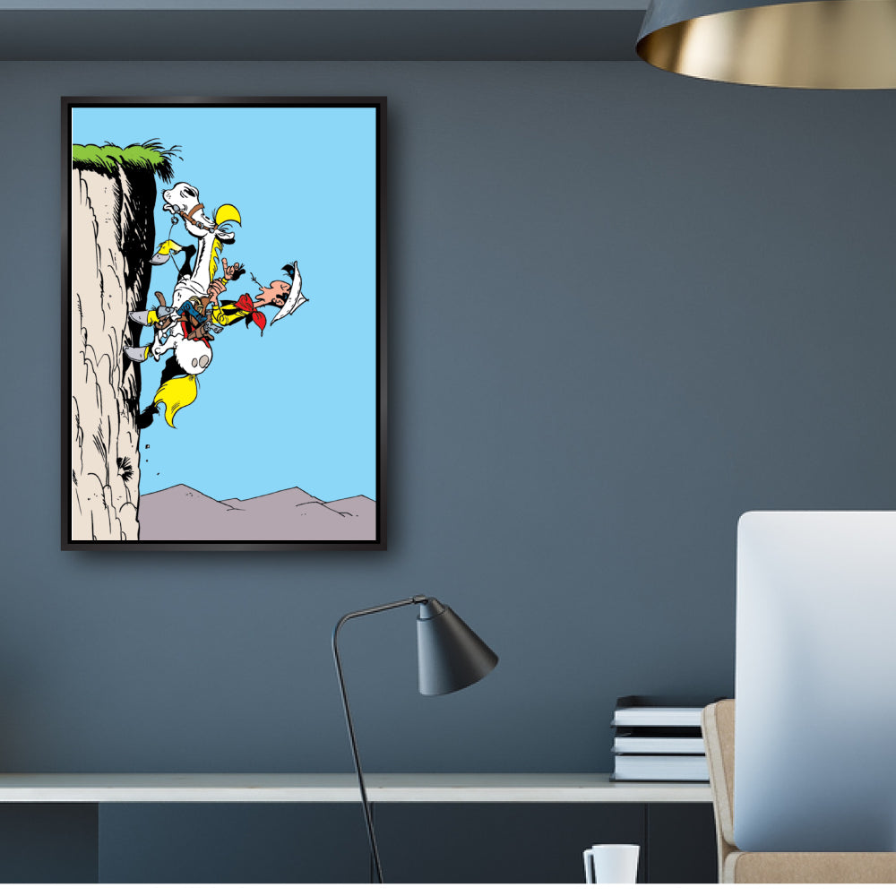 Tableau Lucky Luke 11 Grimpe falaise