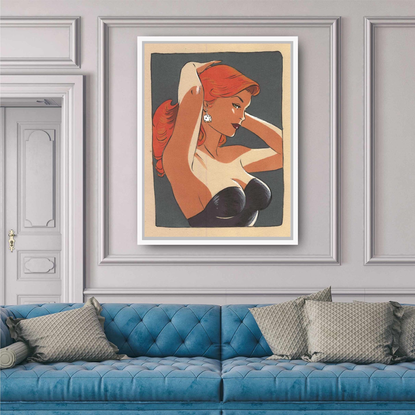 Tableau Pin up 8 La coiffeuse