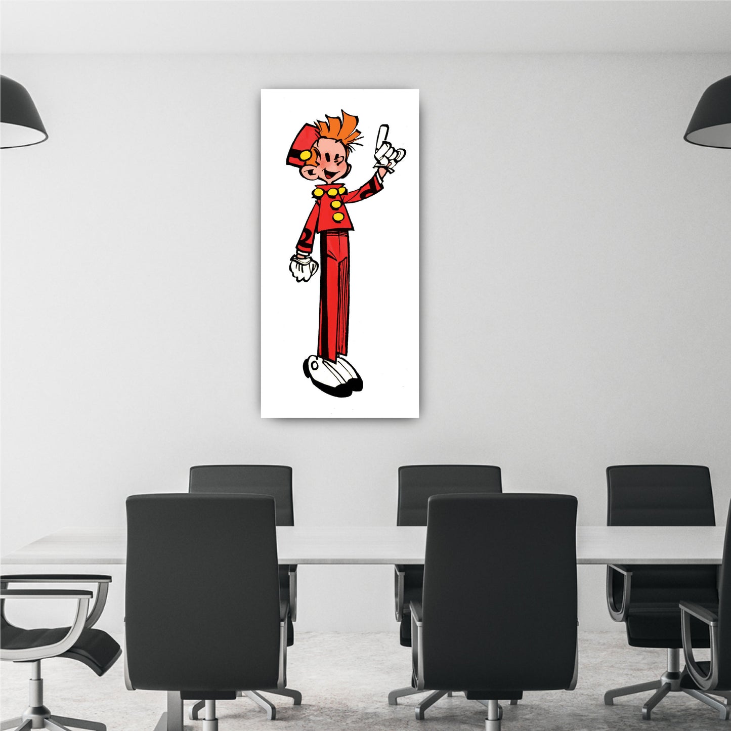 Tableau Spirou 2 Spirou debout