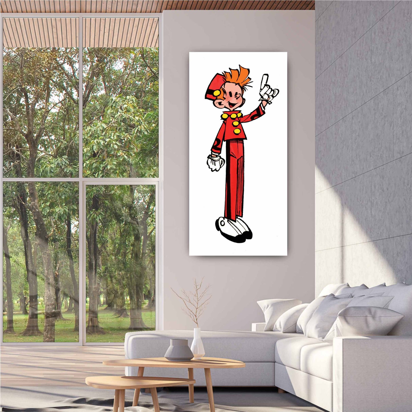 Tableau Spirou 2 Spirou debout