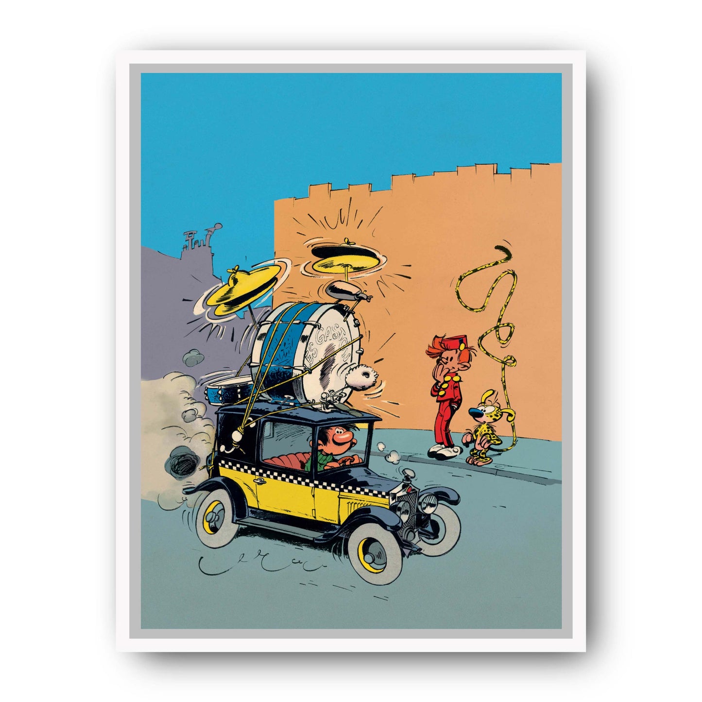 Tableau Spirou 6 Spirou et la voiture de Gaston
